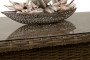 Stol za blagovanje/odlaganje od ratana 150 x 80 cm BORNEO LUXURY (smeđi)