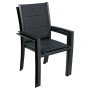 Aluminijska stolica s tkaninom VERMONT (antracit)