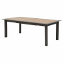 Aluminijski stol VERMONT 216/316 cm (sivo-smeđa/med)