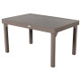 Aluminijski stol FERRARA 135/270x90 cm (sivo-smeđi)