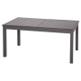 Aluminijski stol RIMINI 160/154 x 100 cm (sivo-smeđi)