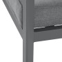 Aluminijska klupa za 3 sjedala VANCOUVER (siva)