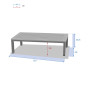 Aluminijski stol 130x69 cm TANZANIJA
