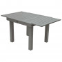 Razvlačivi i po visini podesivi aluminijski stol 90/150x90 cm TITANIJ (2u1)