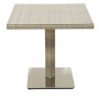 Vrtni stol od ratana GINA 80x80 cm (sivo-bež)