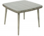 Vrtni stol od ratana sa staklom VICTORIA 100 x 100 cm (siva)