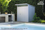 Vrtna kućica BIOHORT Avantgarde A1 180 × 180 cm (srebrna metalik)